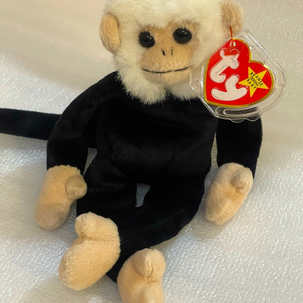🐵 Ty Original Beanie Baby Mooch the Monkey (1999) 🙈🙉🙊